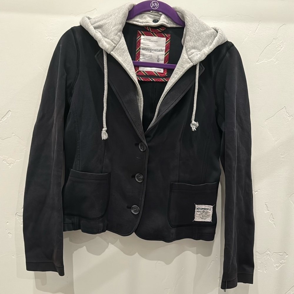 Aeropostale Preppy Hooded Jacket Size Large